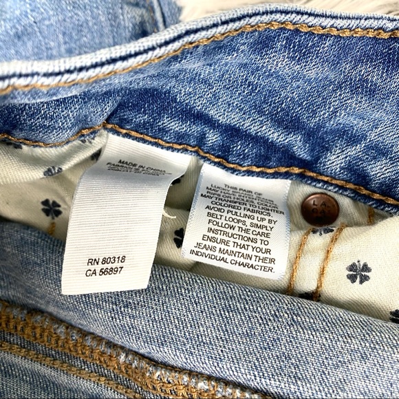 Lucky Brand Ginger Skinny Frayed Hem Light Wash Jeans EUC - Picture 15 of 16